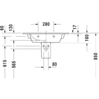 Duravit ME by Starck 83x49 [2336830000] Image #6