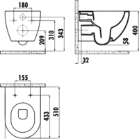 Creavit Free FE322-11CB00E-0000 (без сиденья) Image #2