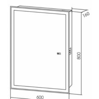 Silver Mirrors Шкаф с зеркалом Киото-2 60 L LED-00002679 Image #4