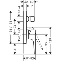 Hansgrohe Metropol 32545670 (черный матовый) Image #5