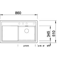Blanco Zenar 45 S (правая, антрацит) Image #3