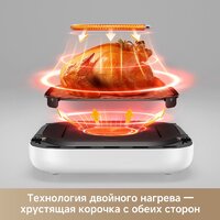 Аэрогриль (аэрофритюрница) Trouver Air Fryer FD10s Pro 6L (белый) - Превью изображения №9 — Интернет-магазин Your Sale