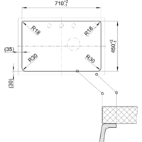 Blanco Zenar XL 6 S Compact 523775 (правая, темная скала) Image #2