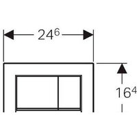 Geberit Sigma 30 115.883.16.1 (черный матовый лак/черный) Image #2