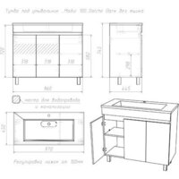 Домино Тумба под умывальник Modul 100 Dolche Dark Image #16