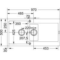 Кухонная мойка Franke Maris MRG 651-97 114.0675.997 (черный) - Превью изображения №2 — Интернет-магазин Your Sale