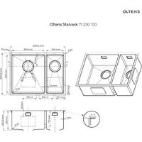 Кухонная мойка Oltens Stalvask 71200100 - Превью изображения №2 — Интернет-магазин Your Sale