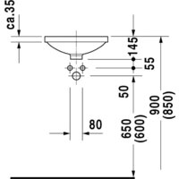 Duravit Empotrado 40x40 [0319370000] Image #3