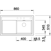 Blanco Zenar 45 S (правая, черный) Image #2