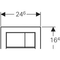 Geberit Sigma 30 115.883.KJ.1 (белый/глянцевый хром) Image #2