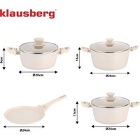 Набор кастрюль Klausberg KB-7963 - Превью изображения №6 — Интернет-магазин Your Sale