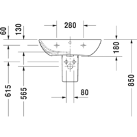 Duravit ME by Starck 65x49 [2335650000] Image #5