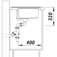 Blanco Zenar 45 S (левая, черный) Image #4
