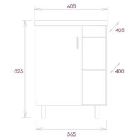 Onika Тумба с умывальником Тимбер 60.01 106116 + Фостер 60 Image #5