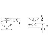 Умывальник Laufen Pro 56x44 [8139510001041] - Превью изображения №2 — Интернет-магазин Your Sale