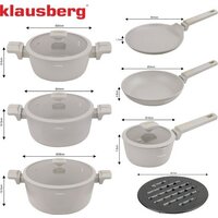 Набор кастрюль Klausberg KB-7967 - Превью изображения №4 — Интернет-магазин Your Sale