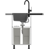 Кухонная мойка Quadron HB8203U1-BS_P2O - Превью изображения №4 — Интернет-магазин Your Sale