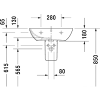 Duravit ME by Starck 60x46 [2335600000] Image #5