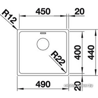 Blanco Andano 450-IF (с клапаном-автоматом) [519376] Image #2
