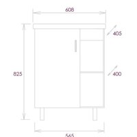 Onika Тумба с умывальником Тимбер 60.01 106115 + Фостер 60 Image #3