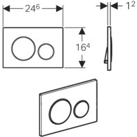 Geberit Sigma 20 115.882.KM.1 (черный/глянцевый хром) Image #2