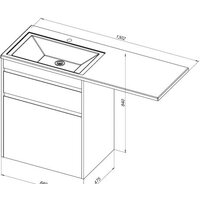 Aquanet Тумба под умывальник Токио 68 00239291 (правая, белый) Image #17