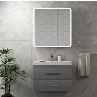 Континент Шкаф с зеркалом Emotion Led 80x80 (с датчиком движения) Image #37