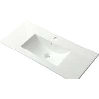 ЗОВ Тумба с умывальником Лира 100 L100MWFMLGVG-OL100 (грифель глянец) Image #2