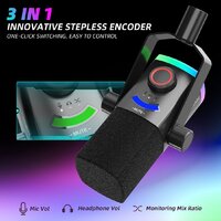 Проводной микрофон FIFINE AM8PROTW (белый) - Превью изображения №4 — Интернет-магазин Your Sale