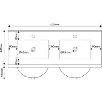 ЗОВ Тумба с умывальником Кито 120 (белый матовый) Image #6