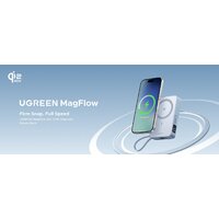 Внешний аккумулятор Ugreen MagFlow PB773 10000mAh (голубой) - Превью изображения №4 — Интернет-магазин Your Sale