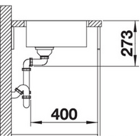 Blanco Zerox 400-IF Durinox (без клапана-автомата) Image #3