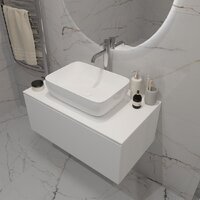 ЗОВ Тумба под умывальник Кито K70LW0MWMC-LDSPW (белый матовый) Image #5