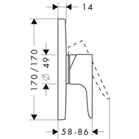 Axor Citterio M 34625000 (хром) Image #2