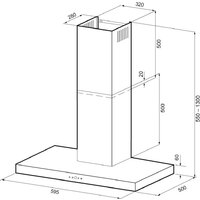 Кухонная вытяжка Krona Franziska 600 Inox S (нержавеющая сталь) - Превью изображения №15 — Интернет-магазин Your Sale