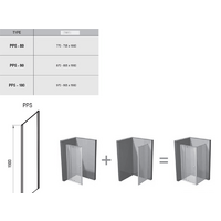 Ravak Pivot PPS 90 (серебристый/прозрачное) Image #2