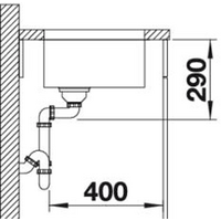 Blanco Andano 400-U (с клапаном-автоматом) [518310] Image #3