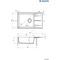 Кухонная мойка Deante ZQE_T11B - Превью изображения №2 — Интернет-магазин Your Sale