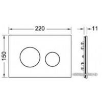 Tece Лицевая панель Loop 9240671 (белый Emco) Image #2