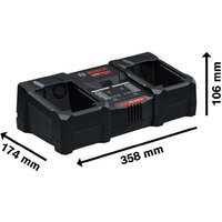 Зарядное устройство Bosch EXAL18V2-320 1600A02YG5 (18В + кейс) - Превью изображения №2 — Интернет-магазин Your Sale