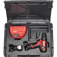 Milwaukee M12 BPD-402C 4933441935 (с 2-мя АКБ, кейс) Image #4