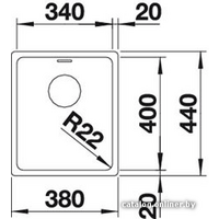 Blanco Andano 340-U (с клапаном-автоматом) [518306] Image #2