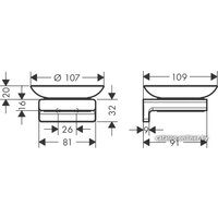 Мыльница Hansgrohe AddStoris 41746000 - Превью изображения №5 — Интернет-магазин Your Sale