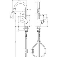 Смеситель Hansgrohe M42 M429-H220 71800000 - Превью изображения №2 — Интернет-магазин Your Sale