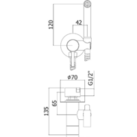 Paffoni Tweet Round ZDUP110BR Image #2