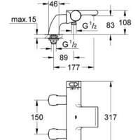Смеситель Grohe Grohtherm 2000 [34176001] - Превью изображения №2 — Интернет-магазин Your Sale