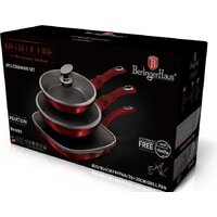 Набор сковород Berlinger Haus Burgundy Metallic Line BH-6189 - Превью изображения №4 — Интернет-магазин Your Sale
