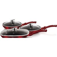Набор сковород Berlinger Haus Burgundy Metallic Line BH-6189 - Превью изображения №3 — Интернет-магазин Your Sale