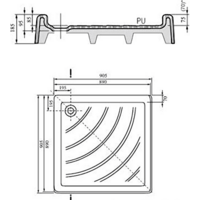 Ravak Kaskada Angela PU 90x90 Image #2
