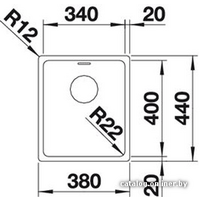 Blanco Andano 340-IF (с клапаном-автоматом) [518308] Image #2